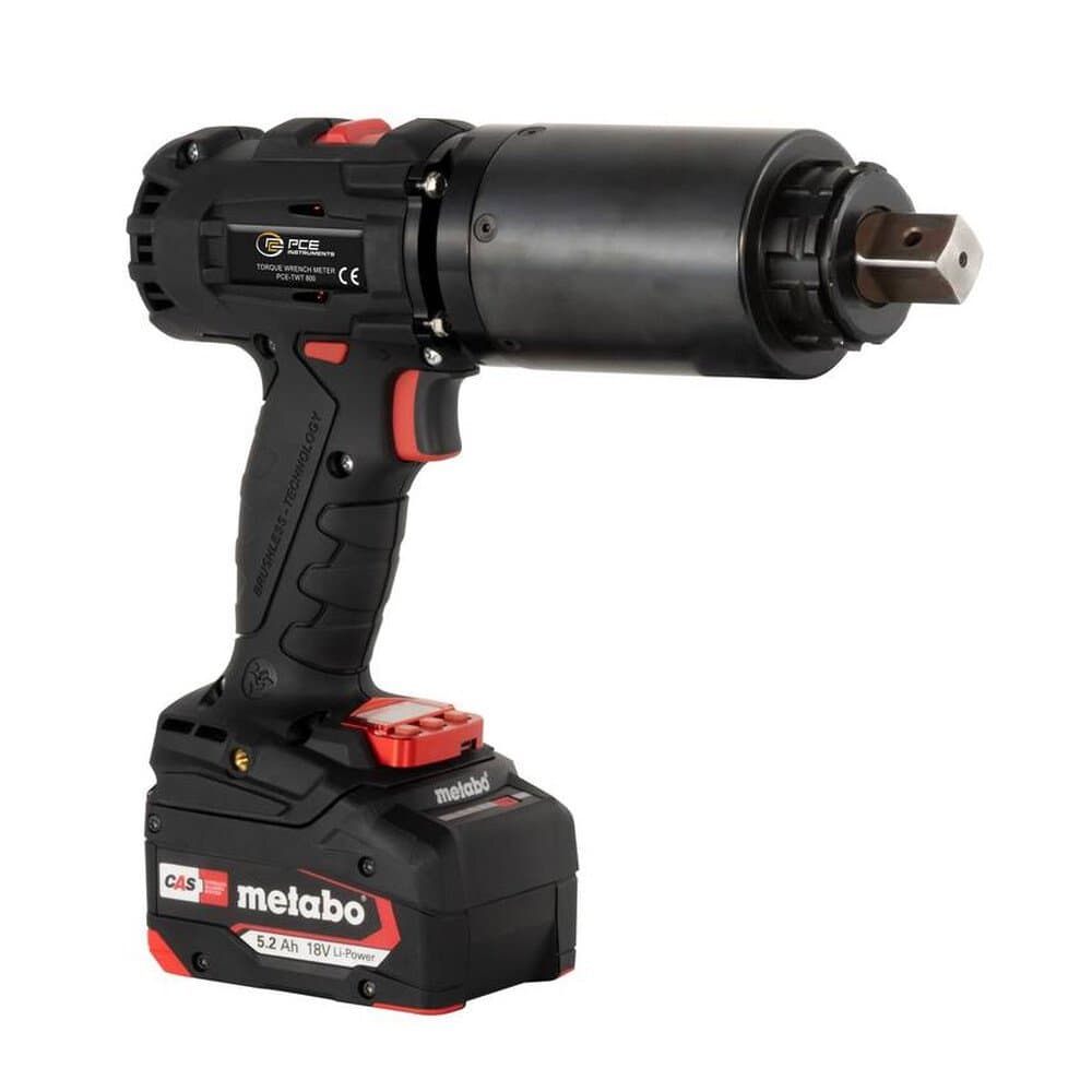 PCE Instruments Akku-Drehmomentschrauber PCE-TWT 800 |18 V |120 .. 800 Nm |Metabo Akku |PC-Software |3 Betriebsmodi