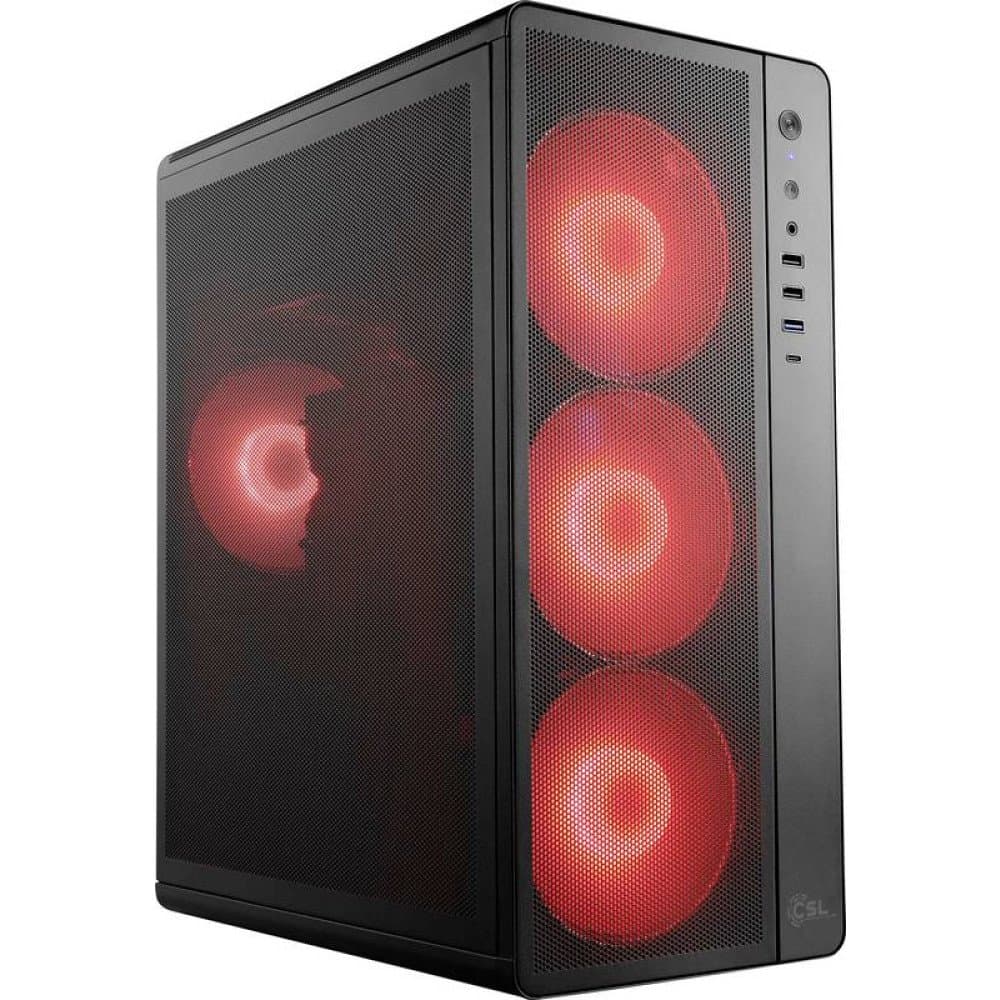 CSL Computer Gaming PC M12050H AMD Ryzen 5 5600 4.4 GHz 16 GB RAM 1 TB SSD Nvidia GeForce RTX™ 5060 Ti 8 GB GDDR7 94222