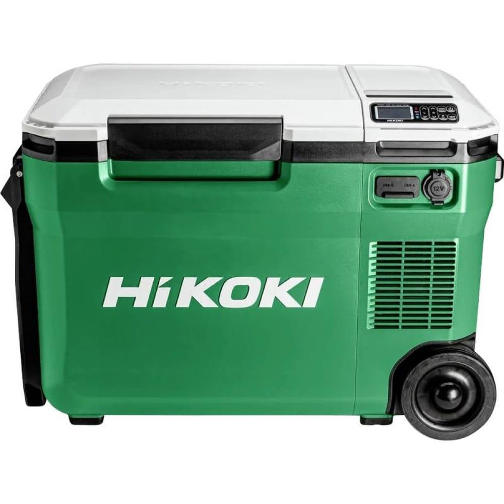 HiKOKI Akku-Kühlbox & Heizbox EEK: E (A - G) Kompressor 12 V, 24 V Grün, Weiß 25 l -18 °C