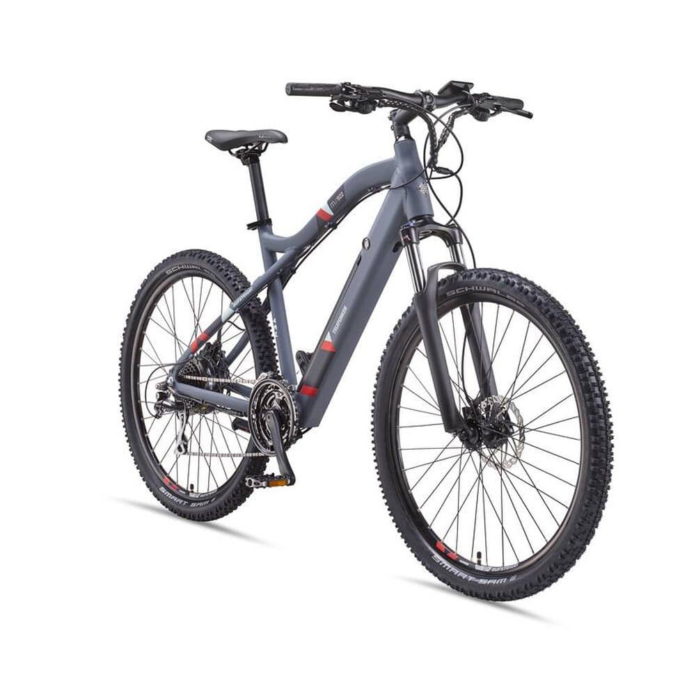 Telefunken E-Bike M922 mit 24 Gang Shimano Acera Kettenschaltung, Mountainbike - Hinterradmotor 250W / 36V Li-Ion Akku