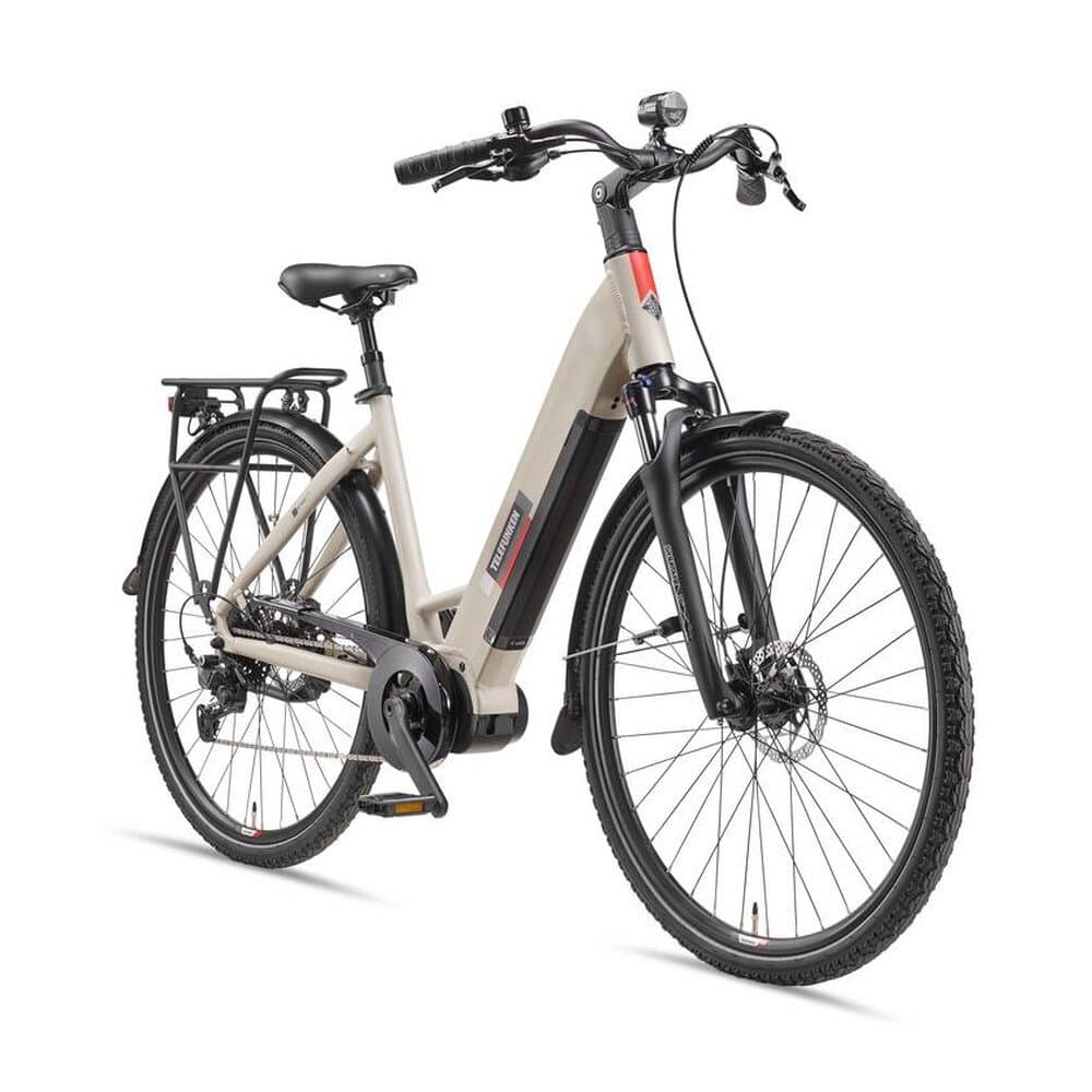 Telefunken City E-Bike | Elektrofahrrad 28 Zoll | Mittelmotor 250 W | 10-Gang Kettenschaltung | 705,6 Wh Akku | Pedelec