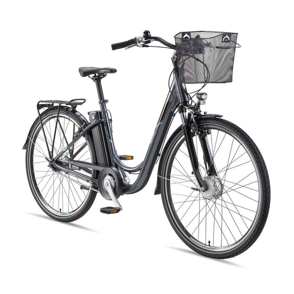 Telefunken E-Bike RC840 28 Zoll mit 7-Gang Shimano Nabenschaltung / Frontmotor 250W / Sitzrohrakku 531,3 Wh / anthrazit