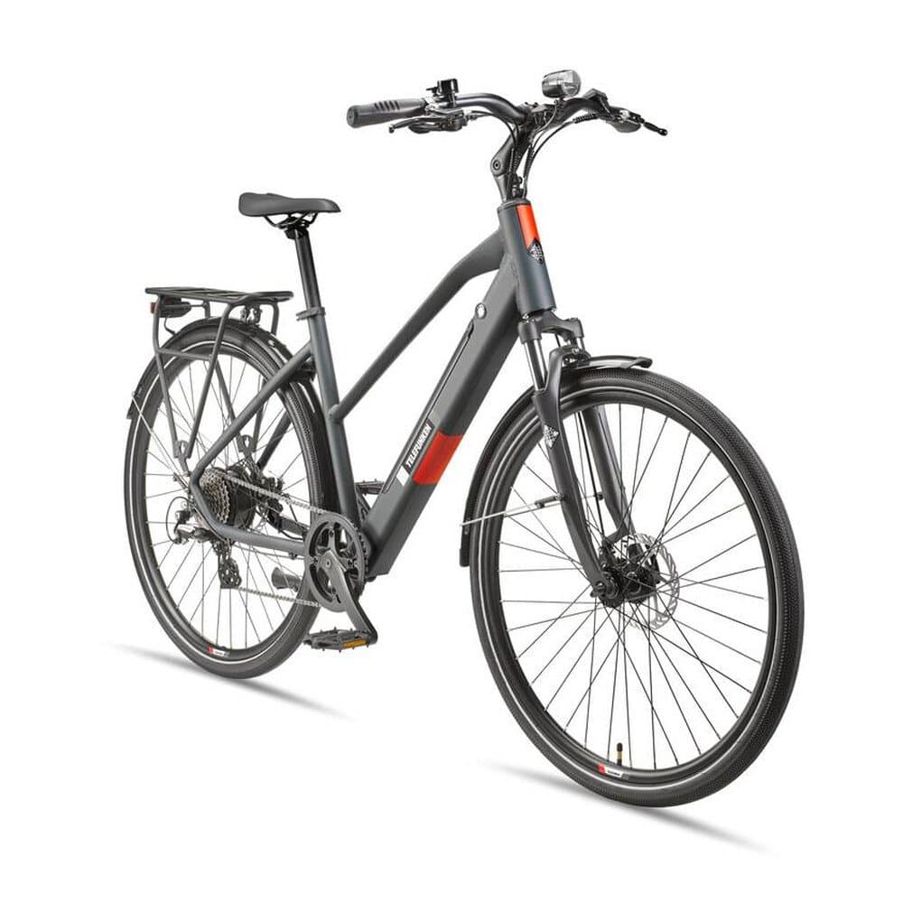 Telefunken Trekking E-Bike | Elektrofahrrad 28 Zoll | 8-Gang Kettenschaltung | Heckmotor 250W | 417,6Wh Akku | Pedelec