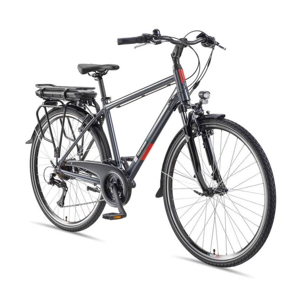 Telefunken Trekking E-Bike | Elektrofahrrad 28 Zoll | 21-Gang Kettenschaltung | Heckmotor 250W | 536,5Wh Akku | Pedelec