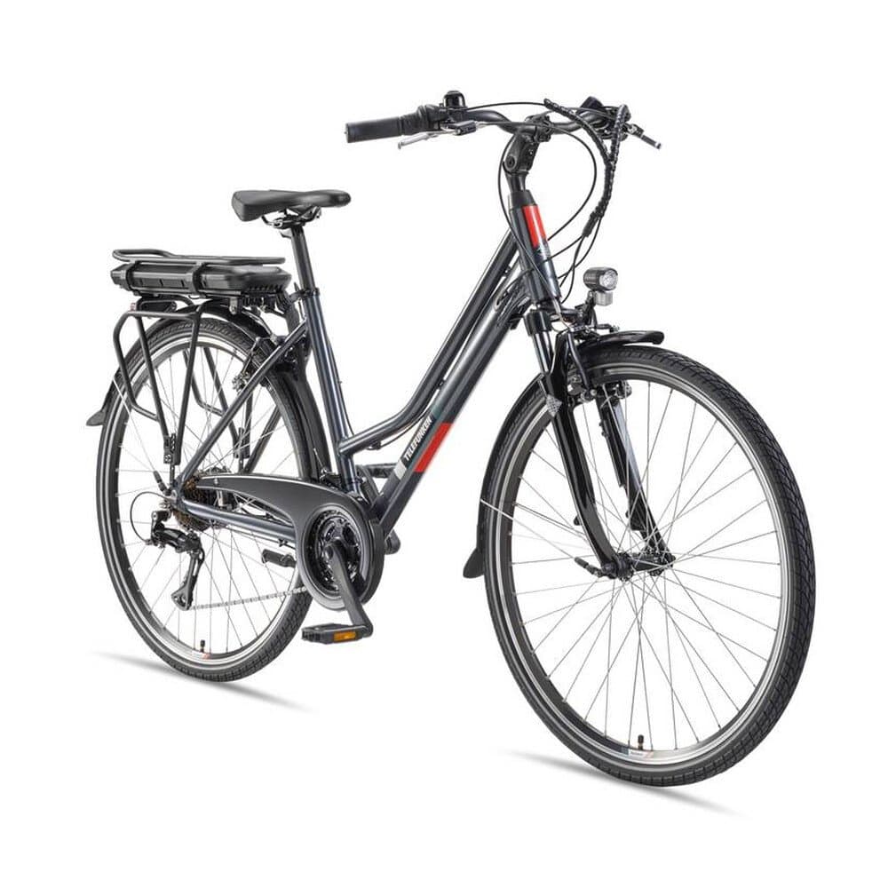 Telefunken Trekking E-Bike | Elektrofahrrad 28 Zoll | 21-Gang Kettenschaltung | Heckmotor 250W | 536,5Wh Akku | Pedelec
