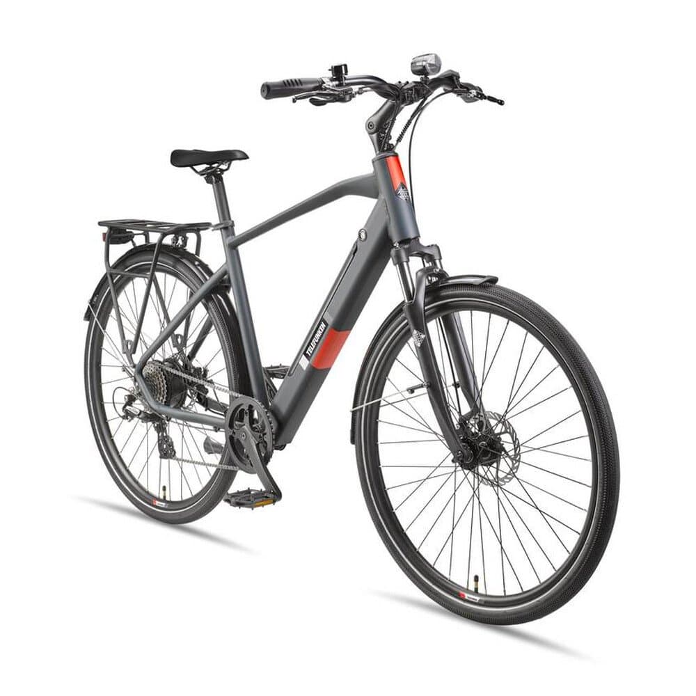 Telefunken Trekking E-Bike | Elektrofahrrad 28 Zoll | 8-Gang Kettenschaltung | Heckmotor 250W | 417,6Wh Akku | Pedelec