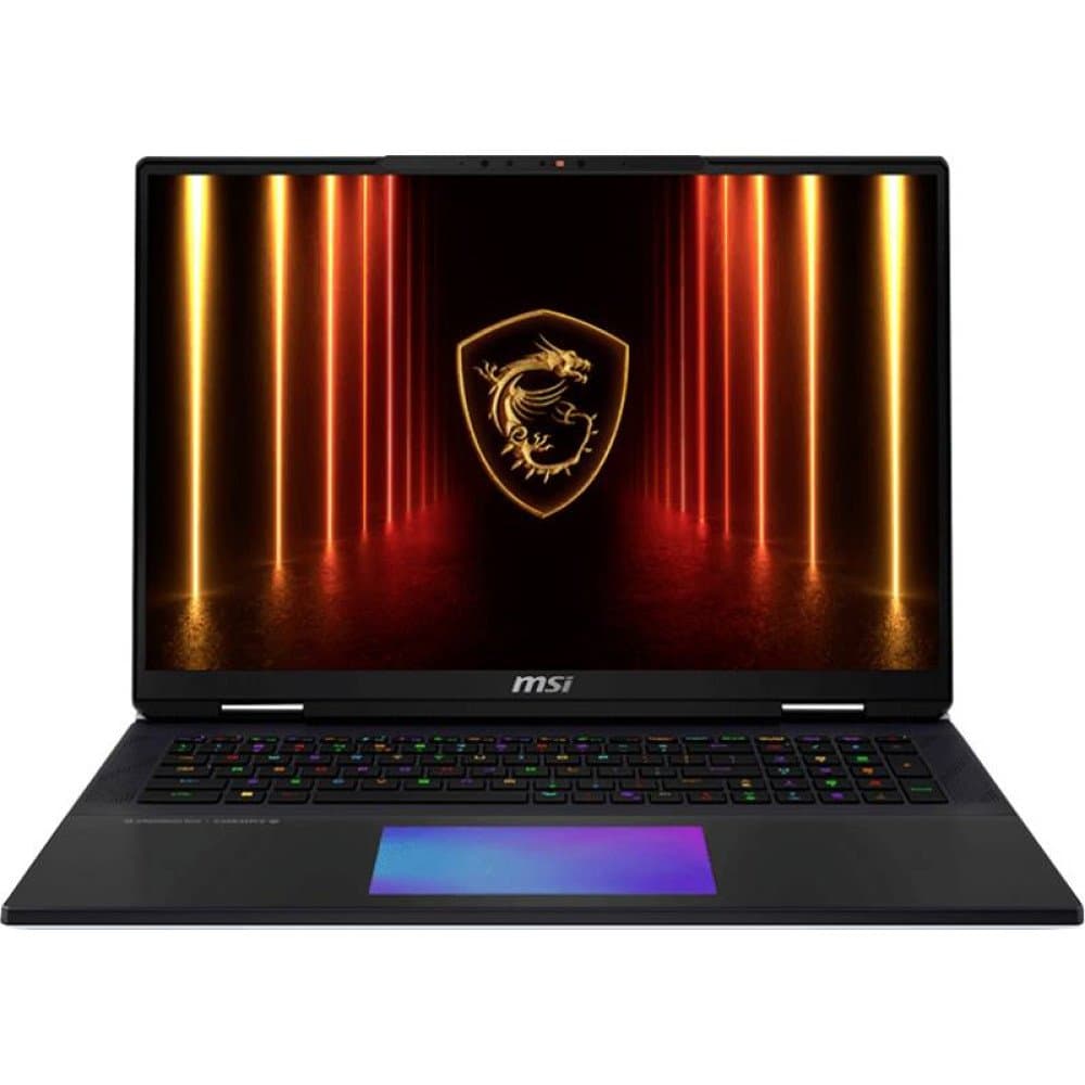 MSI Gaming Notebook 001824-656 45.7 cm (18 Zoll) UHD+ Intel® Core™ Ultra 9 285HX 64 GB RAM 2 TB SSD Deutsch, QWERTZ Schw