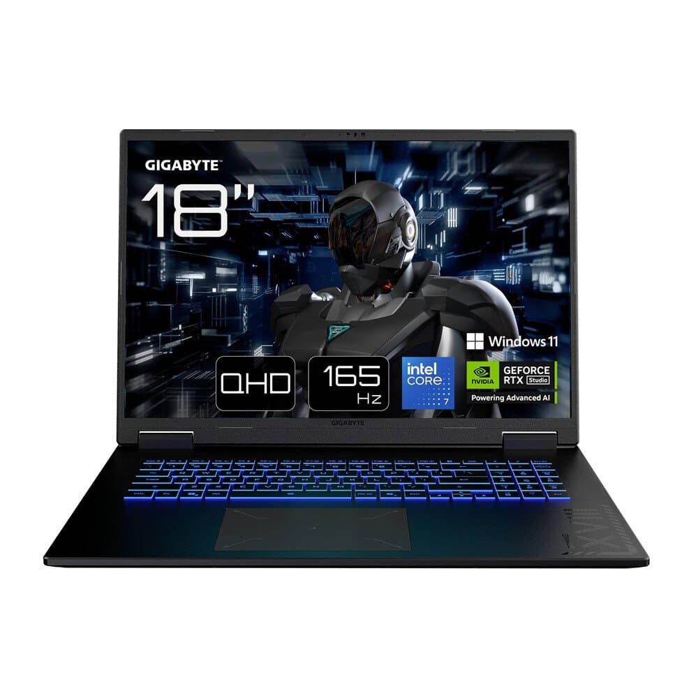 Gigabyte Gaming Notebook GAMING A18 PRO 45.7 cm (18 Zoll) WQXGA Intel® Core™ 7 240H 32 GB RAM 1 TB SSD Deutsch, QWERTZ I