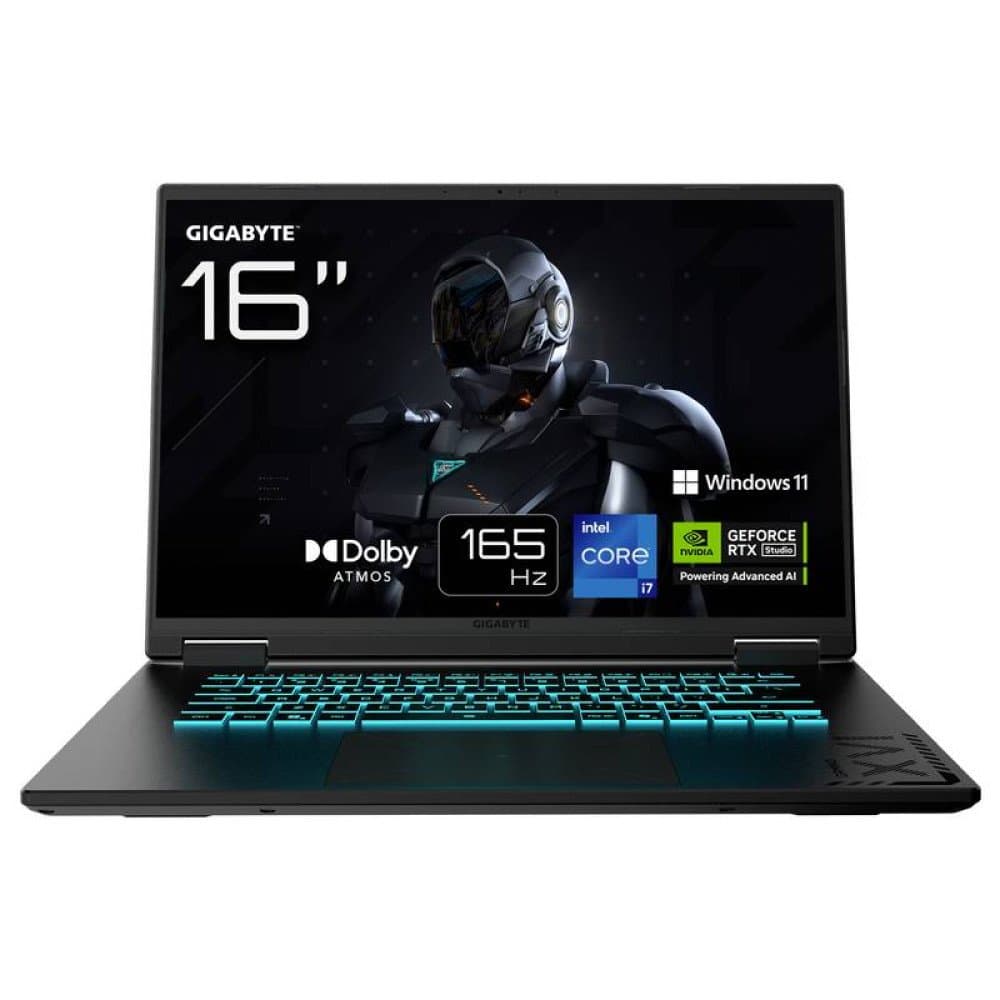 Gigabyte Gaming Notebook 40.6 cm (16 Zoll) 240H 12 GB RAM 1 TB SSD Deutsch, QWERTZ Intel Intel-Grafik NVIDIA GeForce RTX