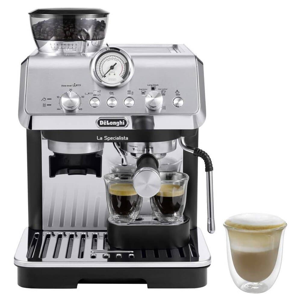 DeLonghi EC9155.W Espressomaschine mit Siebträger Metallic-Grau (glänzend) 1300 W