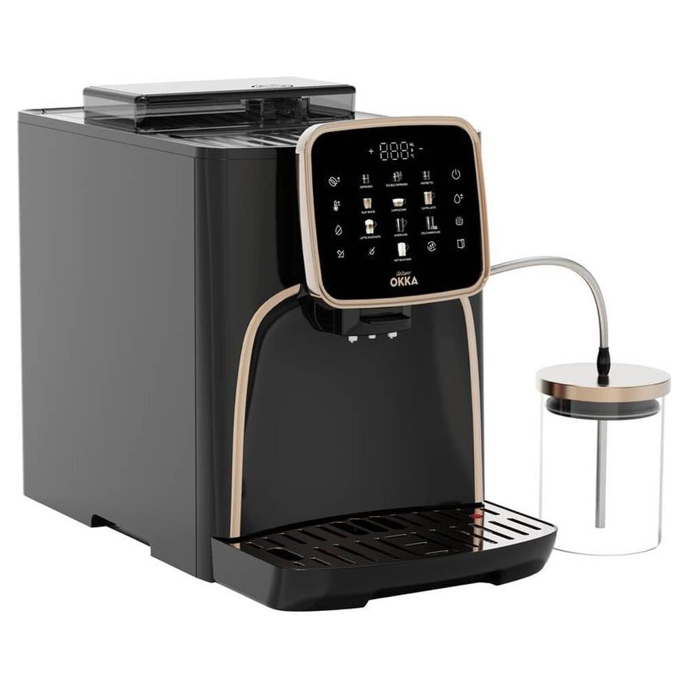 arzum OK0028-0400 Kaffeemaschine Bronze Fassungsvermögen Tassen=10 mit Milchbehälter