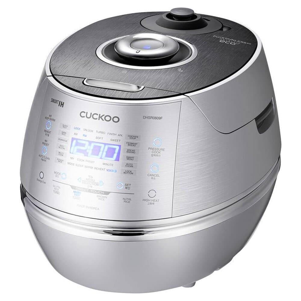Cuckoo CRP-DHSR0609F Reiskocher Silber mit Display