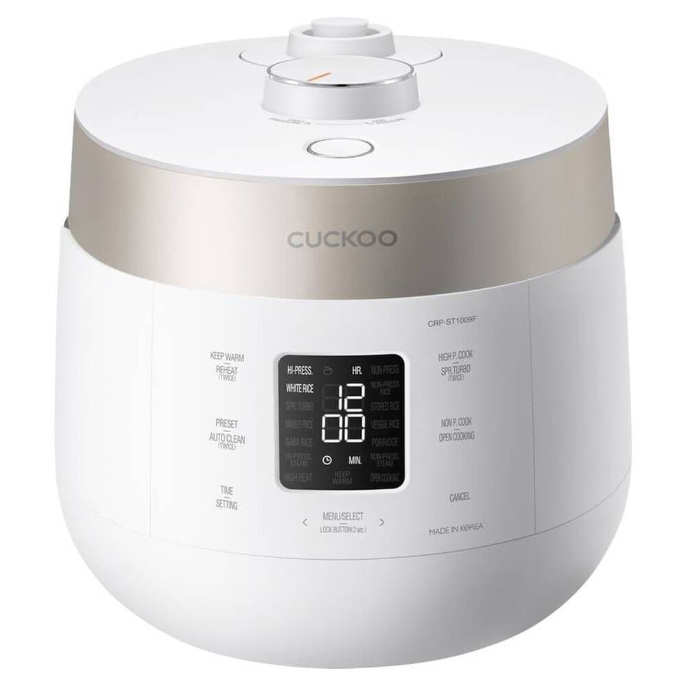 Cuckoo CRP-ST1009F Reiskocher Grau Antihaftbeschichtung, LCD-Display