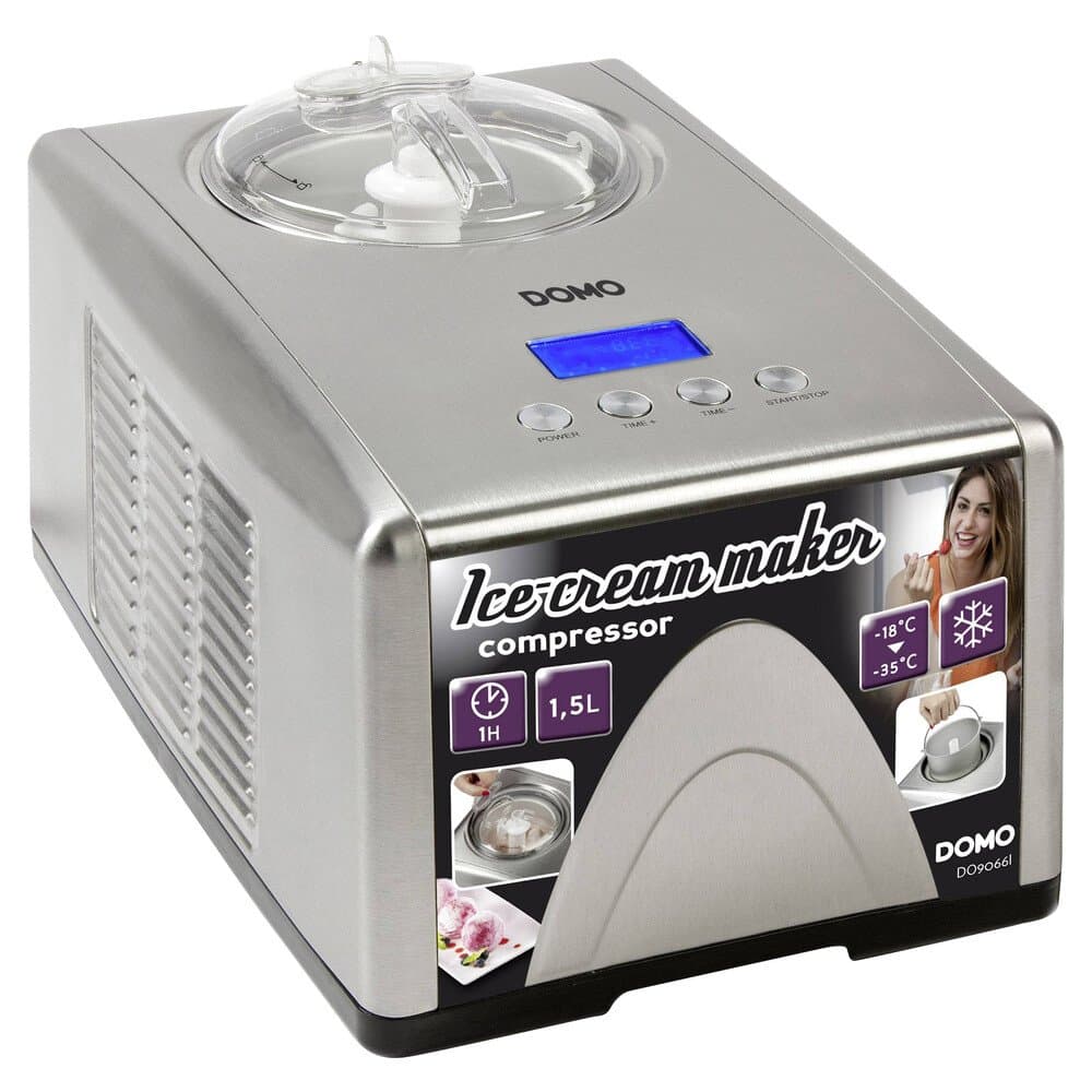 DOMO DO9066I Eismaschine mit Messbecher, mit Display 1.5 l