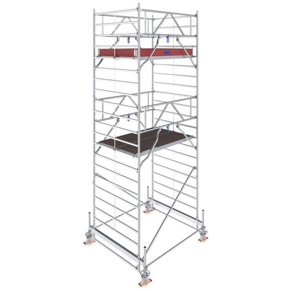 Krause 783035 FahrGerüst Aluminium Rollgerüst fahrbar Arbeitshöhe (max.): 6.50 m Silber 219.5 kg