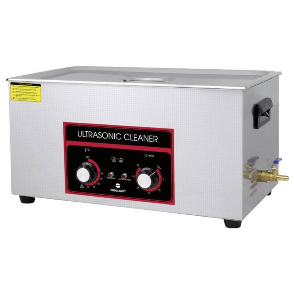 TOOLCRAFT USC-2200 Ultraschallreiniger Bürobedarf, Schmuck, Werkstatt 480 W 22 l mit Heizung, mit Reinigungskorb