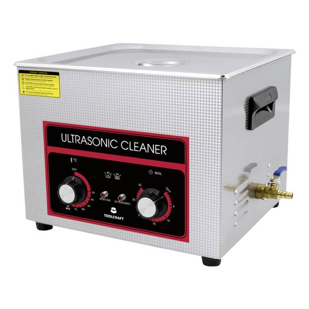 TOOLCRAFT USC-1500 Ultraschallreiniger Bürobedarf, Schmuck, Werkstatt 360 W 15 l mit Heizung, mit Reinigungskorb