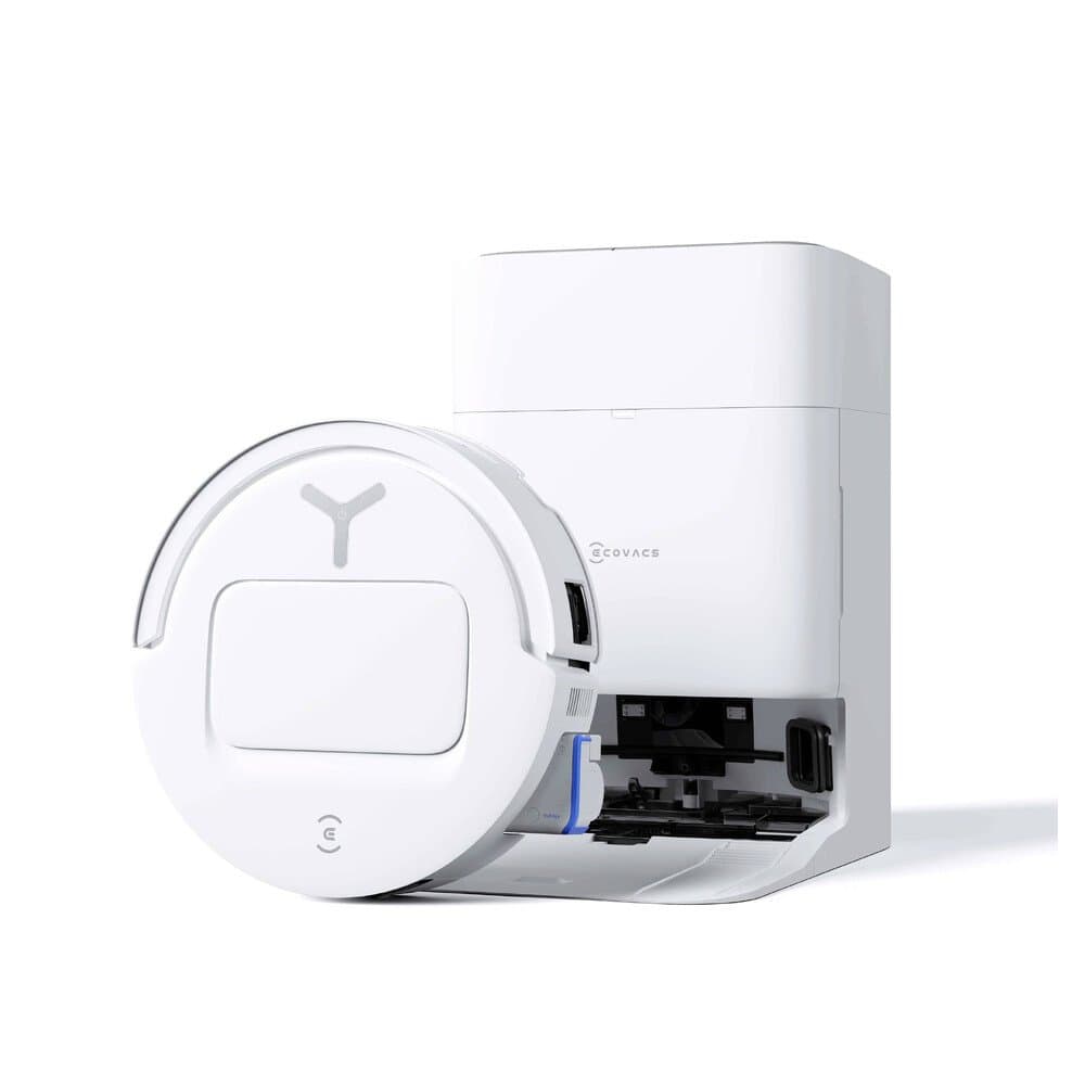 ECOVACS DEX68-13EC Saug-und Wischroboter Weiß App gesteuert, Beutellos, mit Wischfunktion