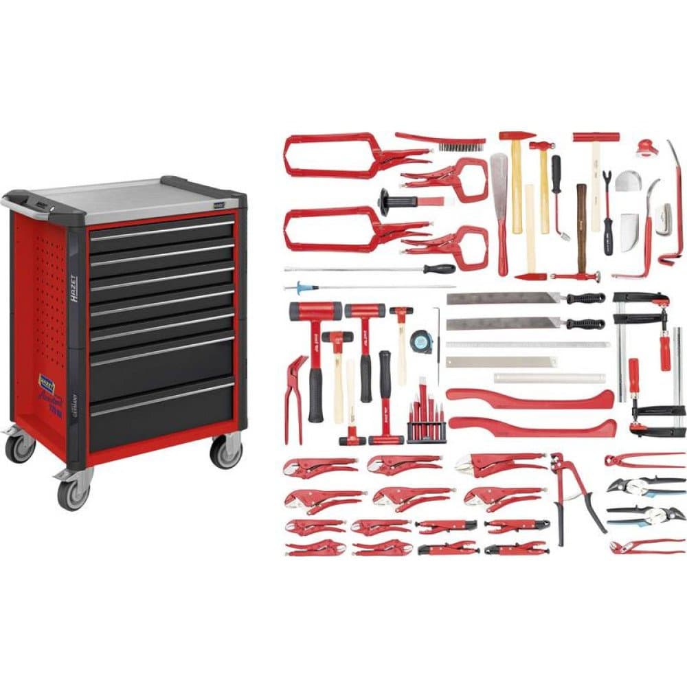 Werkstattwagen, 179NX-7/65ALU, inkl.136 Werkzeugen, f.Alu-Karosserien