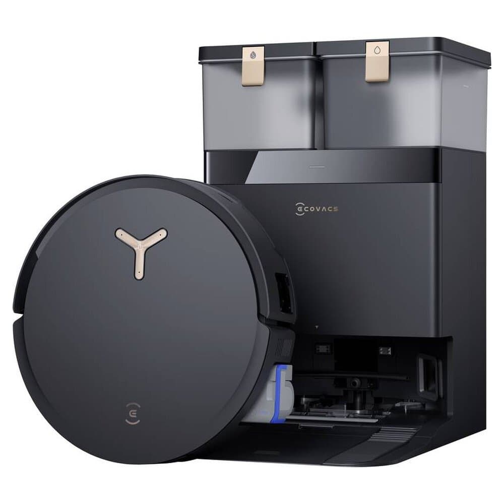 ECOVACS DEEBOT X8 PRO OMNI Saug-und Wischroboter Schwarz Sprachgesteuert, Fernbedienbar, kompatibel mit Amazon Alexa, ko