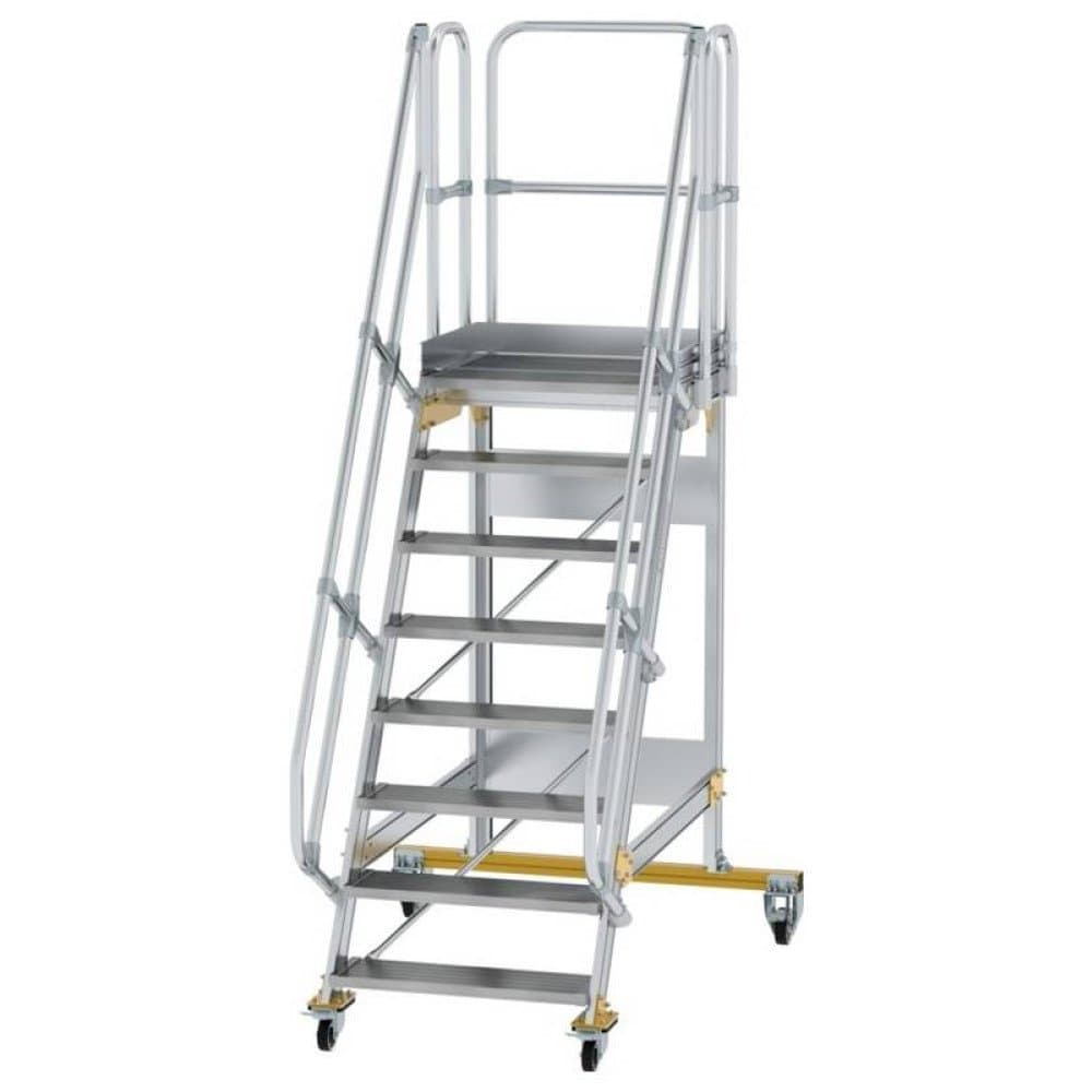 MUNK Günzburger Steigtechnik 600728 Aluminium, Stahl verzinkt Treppe Arbeitshöhe (max.): 2017 cm