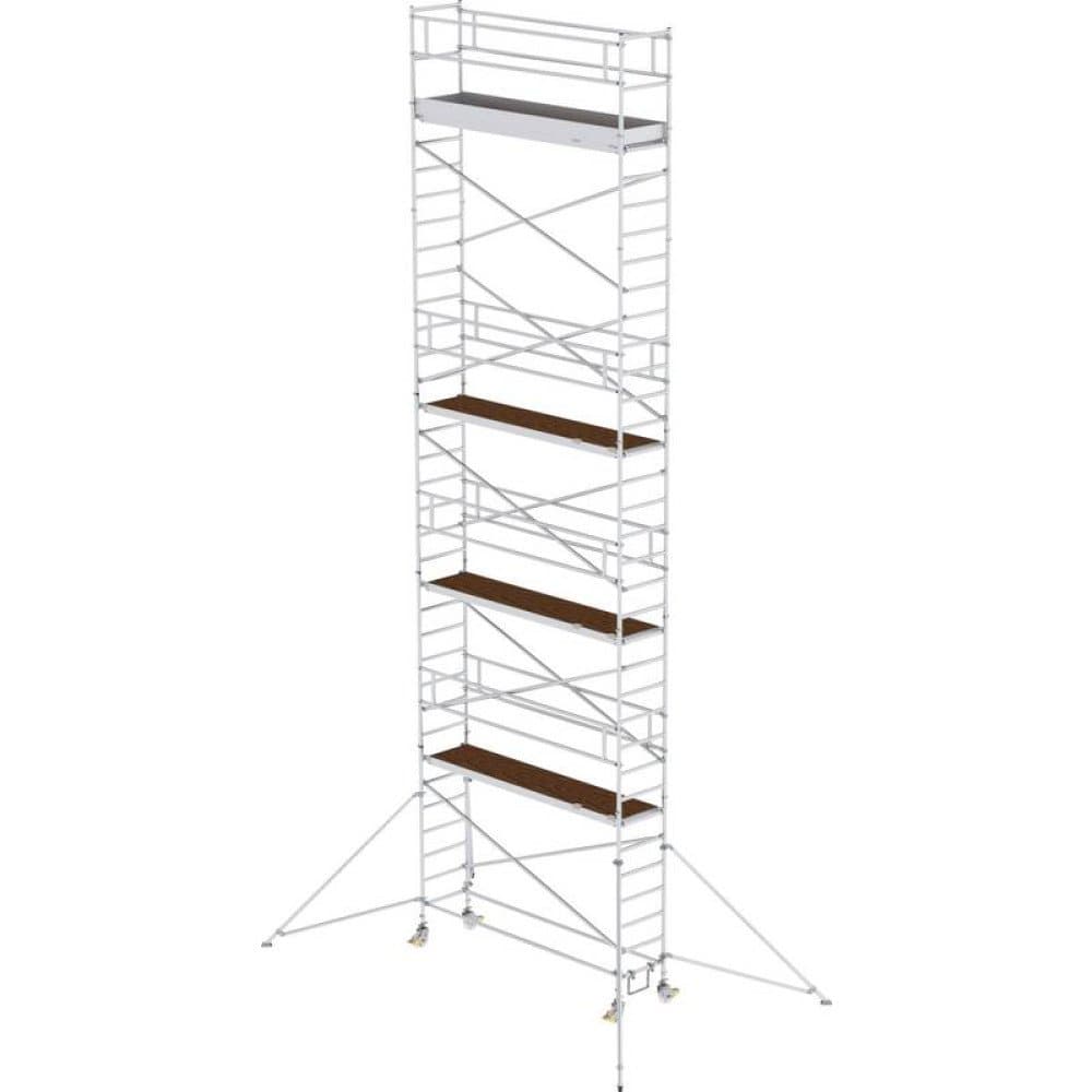 MUNK Günzburger Steigtechnik 156946 Aluminium Rollgerüst Montage ohne Werkzeug Arbeitshöhe (max.): 11.4 m