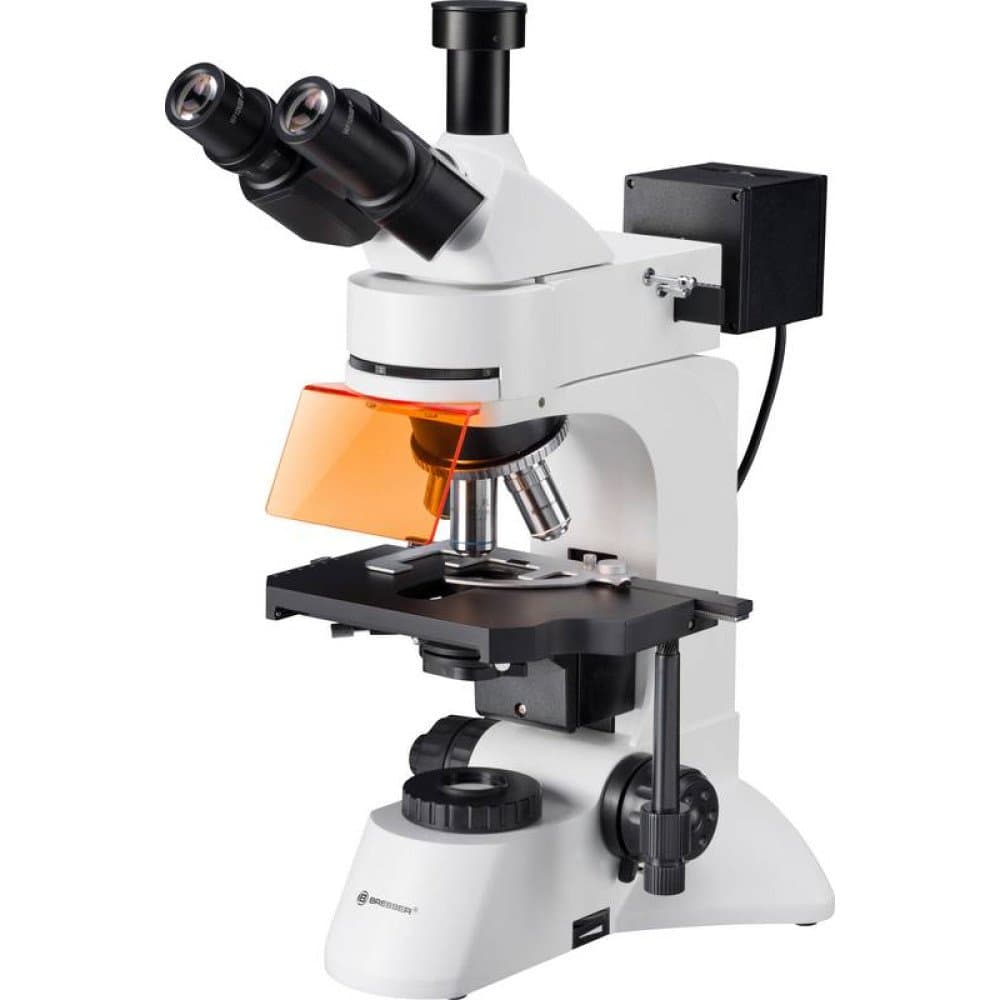 Bresser Optik 5770500 Science ADL 601 F LED Durchlichtmikroskop Trinokular 1000 x Durchlicht, Auflicht