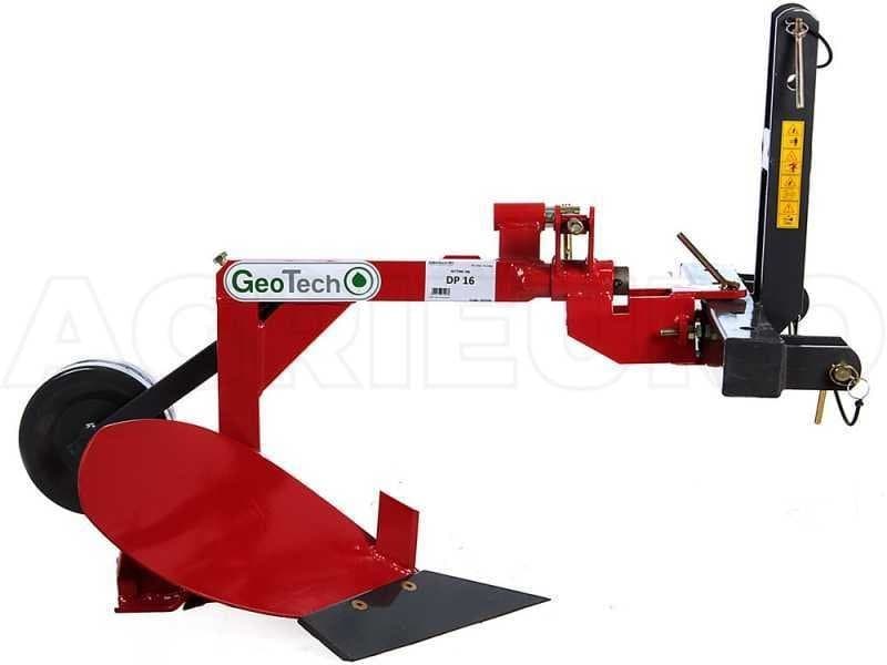 Geotech DP16 Einschar-Traktorpflug mit kurzem Streichblech