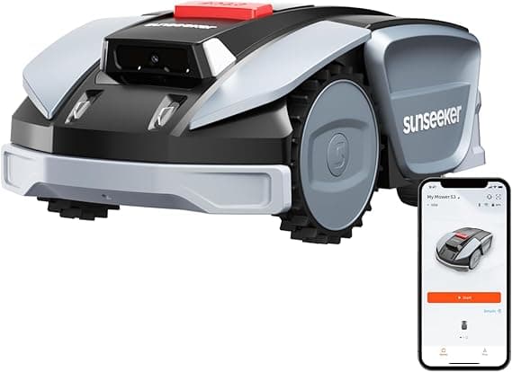 Sunseeker S3 Akku-Mähroboter, Perimeter-Mähen, 800 m², RTK + Vision, KI-gestützte Kartierung, Mehrzonen-Management, Hindernisvermeidung, Steigungen bi