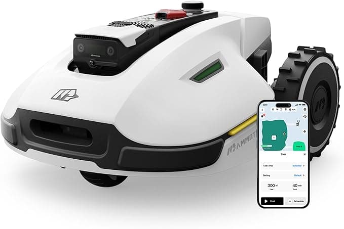 MAMMOTION YUKA 2000 Akku-Mähroboter, NetRTK+Vision, keine RTK-Antenne erforderlich, empfohlen für 2000 m², max. 2400 m², teppichähnlicher Rasen, Doppe