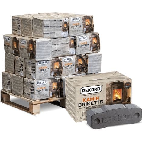 Rekord Braunkohlebriketts in Papierverpackung 10kg x 30 Paket