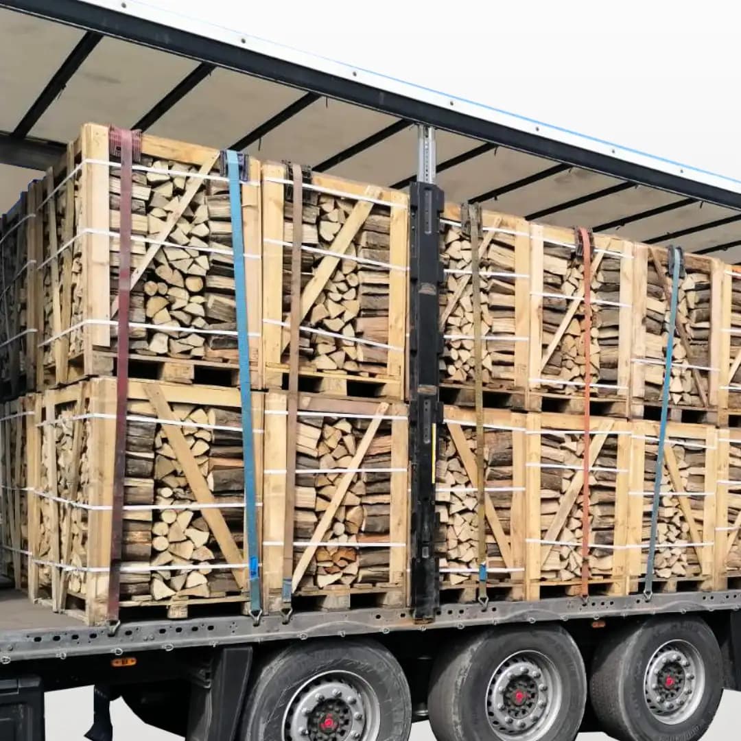 LKW Brennholz Hainbuche Buche 22 Palettes (44 RM) 25 / 33cm