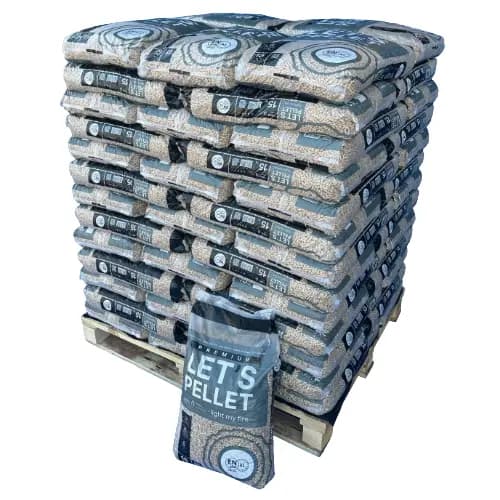 RUF Premium Premium Holzpellets DIN plus A1 – Palette 975 kg (A++)
