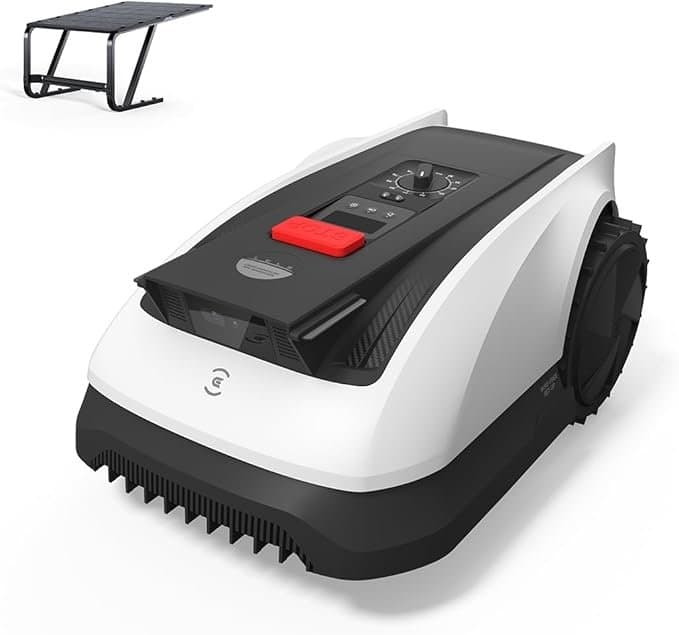 ECOVACS Goat O800 RTK Mähroboter mit Garage – Kabelloser Mähbereich bis 800 m², RTK+Vision mit Lidar-Unterstützung, automatische Kartierung, Durchfahr