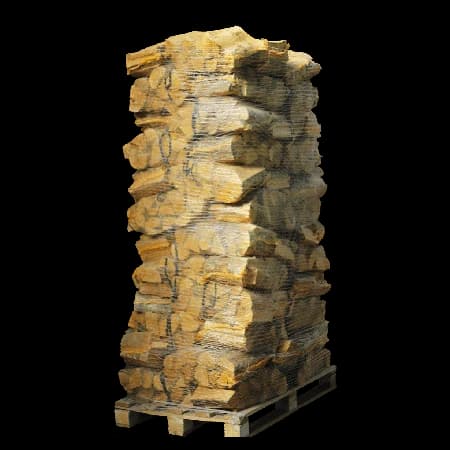 88 Netze Kammergetrocknetes gespalten Eiche Brennholz 25cm