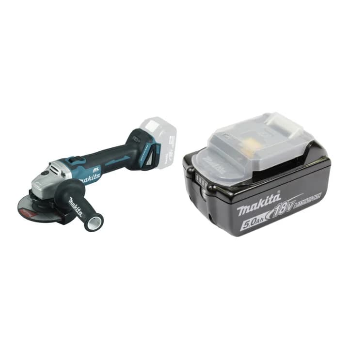 Set Makita Akku Winkelschleifer DGA504Z + Akku-BL1850B Li 18,0V 5.0Ah - 197280-8