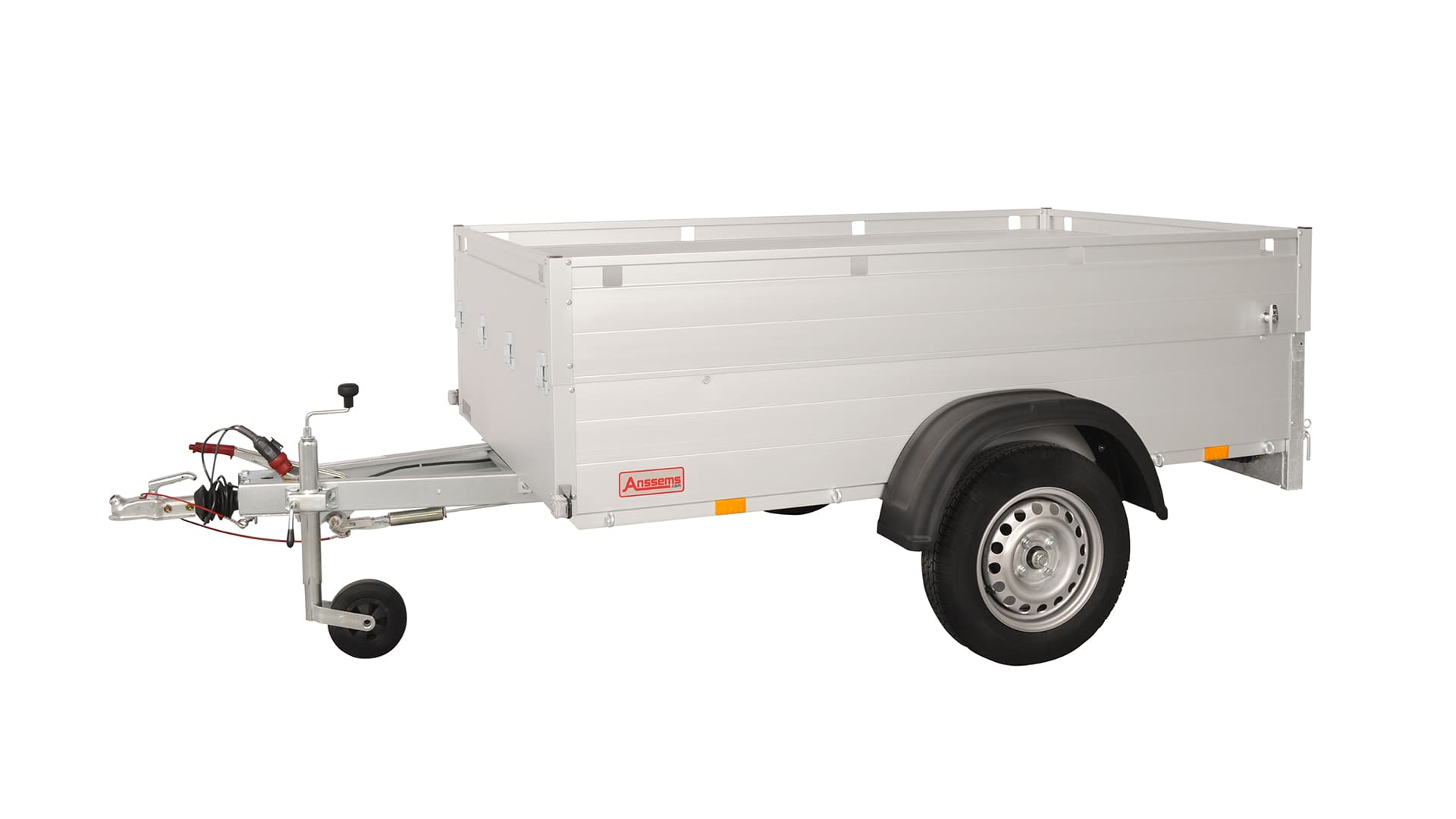 Anssems PKW Anhänger Tieflader Alu 1200 kg, Ladefläche 2,51x 1,26 m - mit Deckel