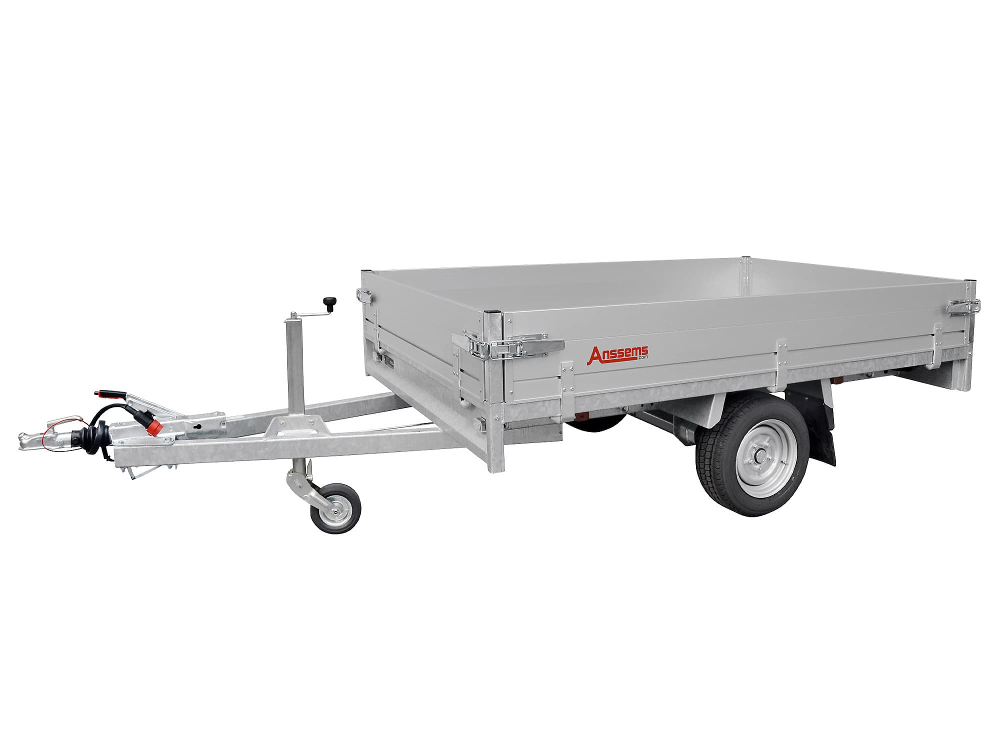 Anssems PKW Anhänger Hochlader Alu PSX 1350 kg, Ladefläche 2,51 x 1,53 m