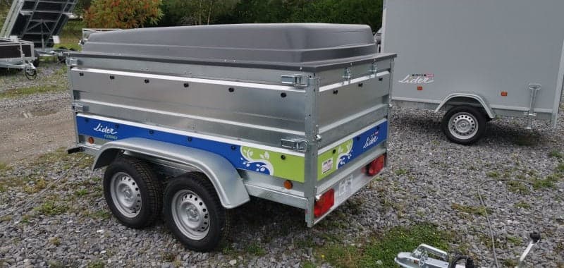 Remolque Florence 233x132x39 + capota ABS + laterales dobles