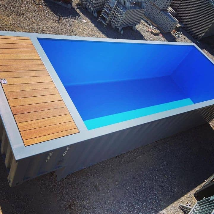 contenedor de piscina de 20 pies