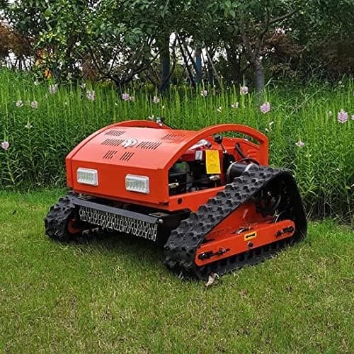Tondeuse à Gazon Robot, Tondeuse à Gazon Hybride Gaz-Électrique à Quatre Temps avec Télécommande