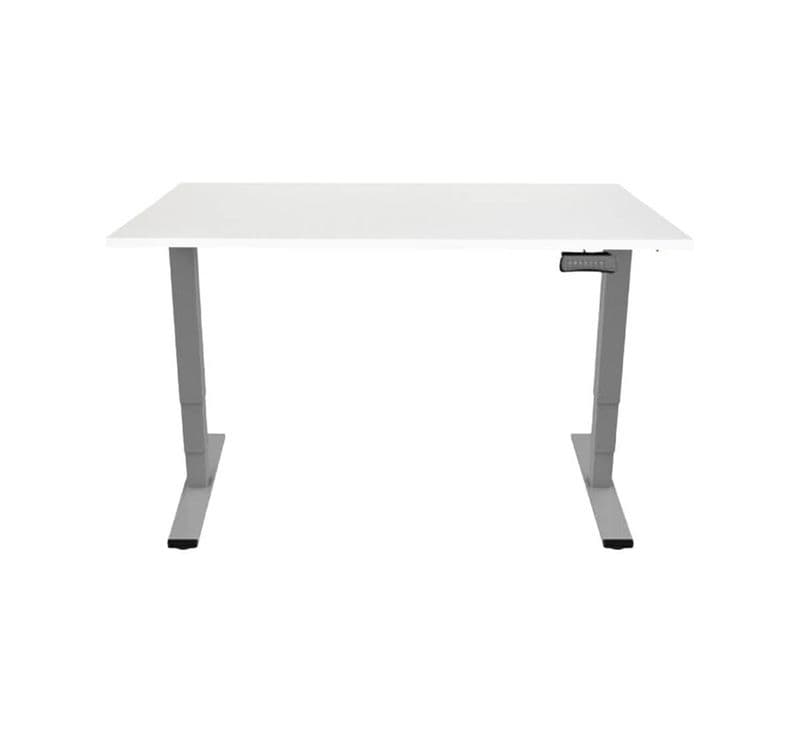 Contini höhenverstellbarer Bürotisch 1.6x0.8m weiss
