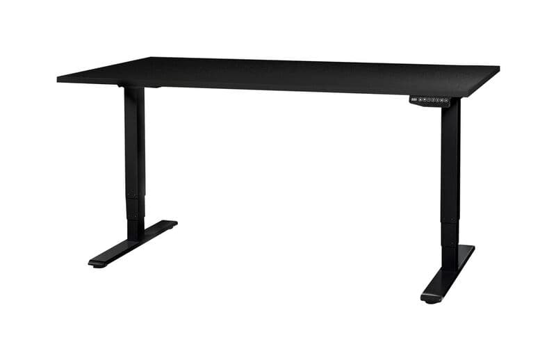 Contini höhenverstellbarer Bürotisch 1.8x0.8m schwarz/Gestell schwarz OCCASION