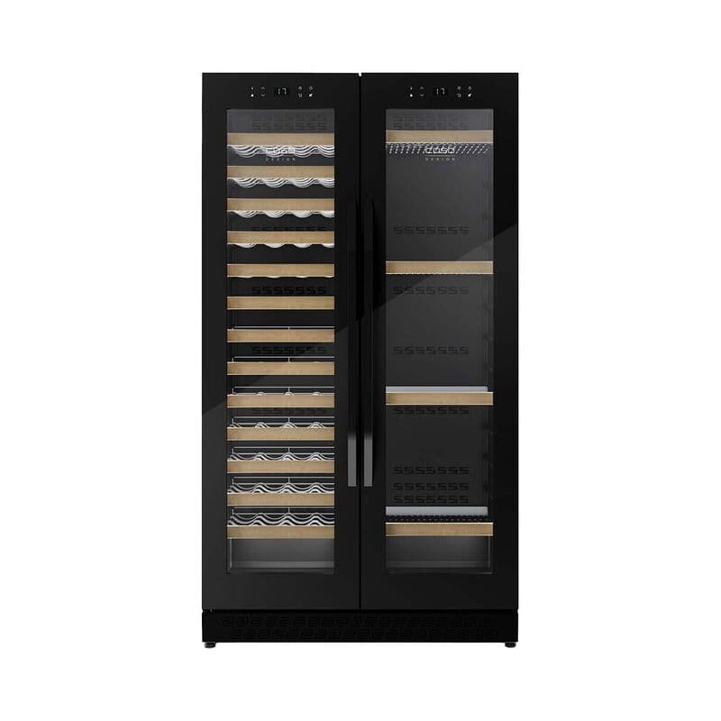 Caso Wine Chef Duo 122 Weinkühlschrank Schwarz