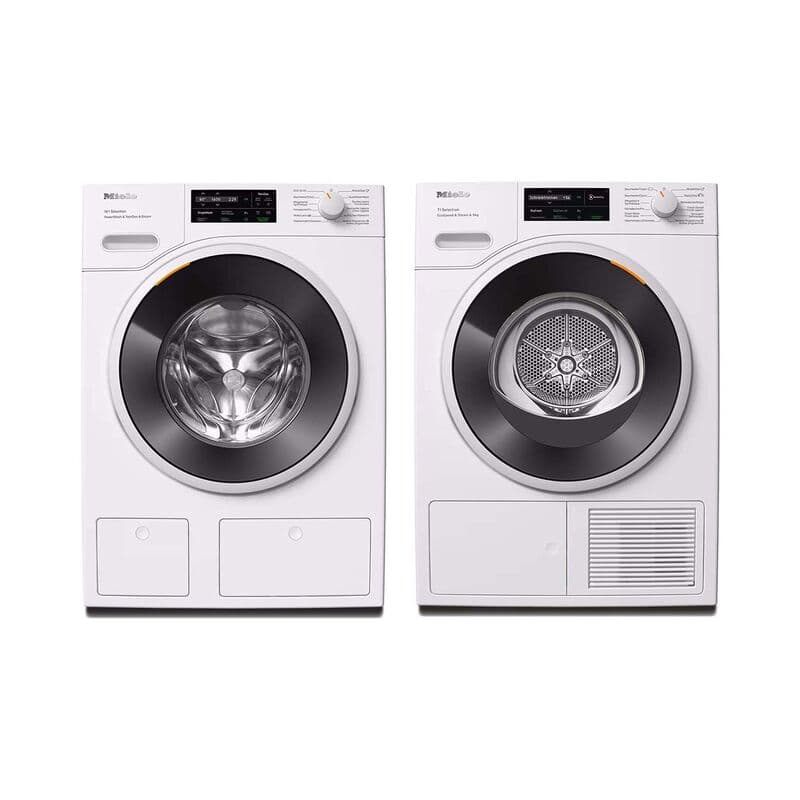 Miele Waschmaschine WSJ 800-83 CH rechts + Tumbler TSL 700-83 CH links