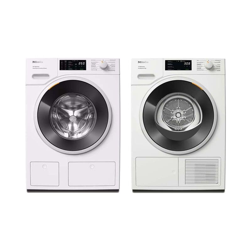 Miele Waschmaschine WSG 900-83 CH rechts + Tumbler TSH 700-83 CH links