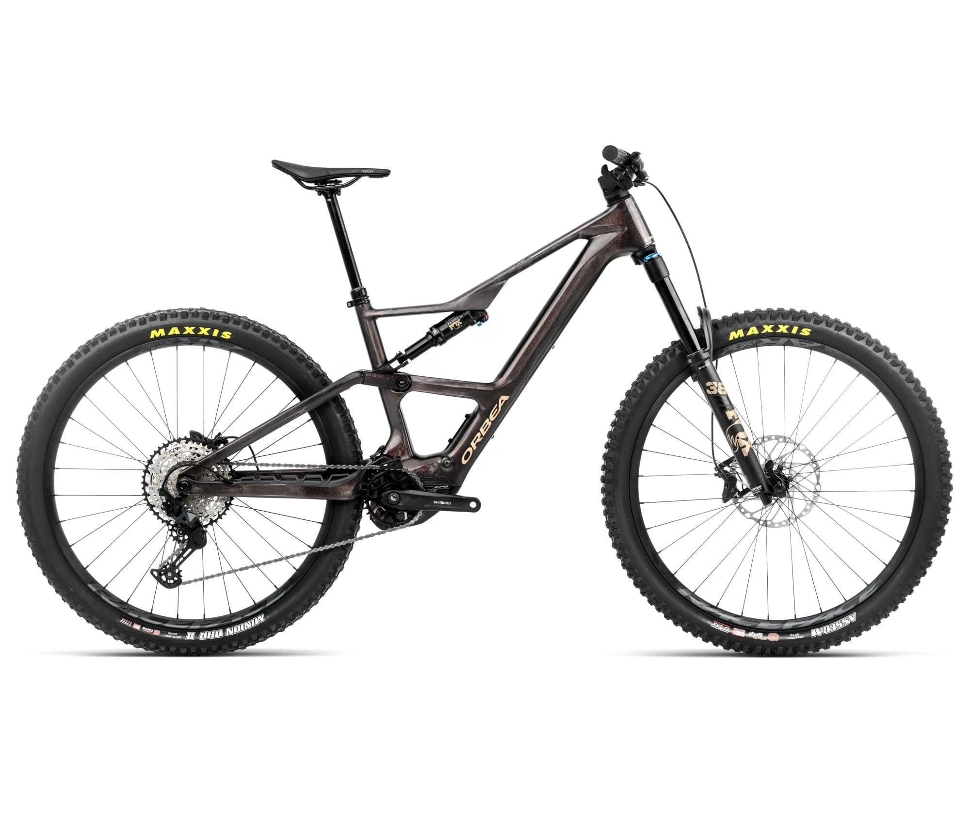 Orbea Rise LT M20 630W Cosmic Carbon View - Golden