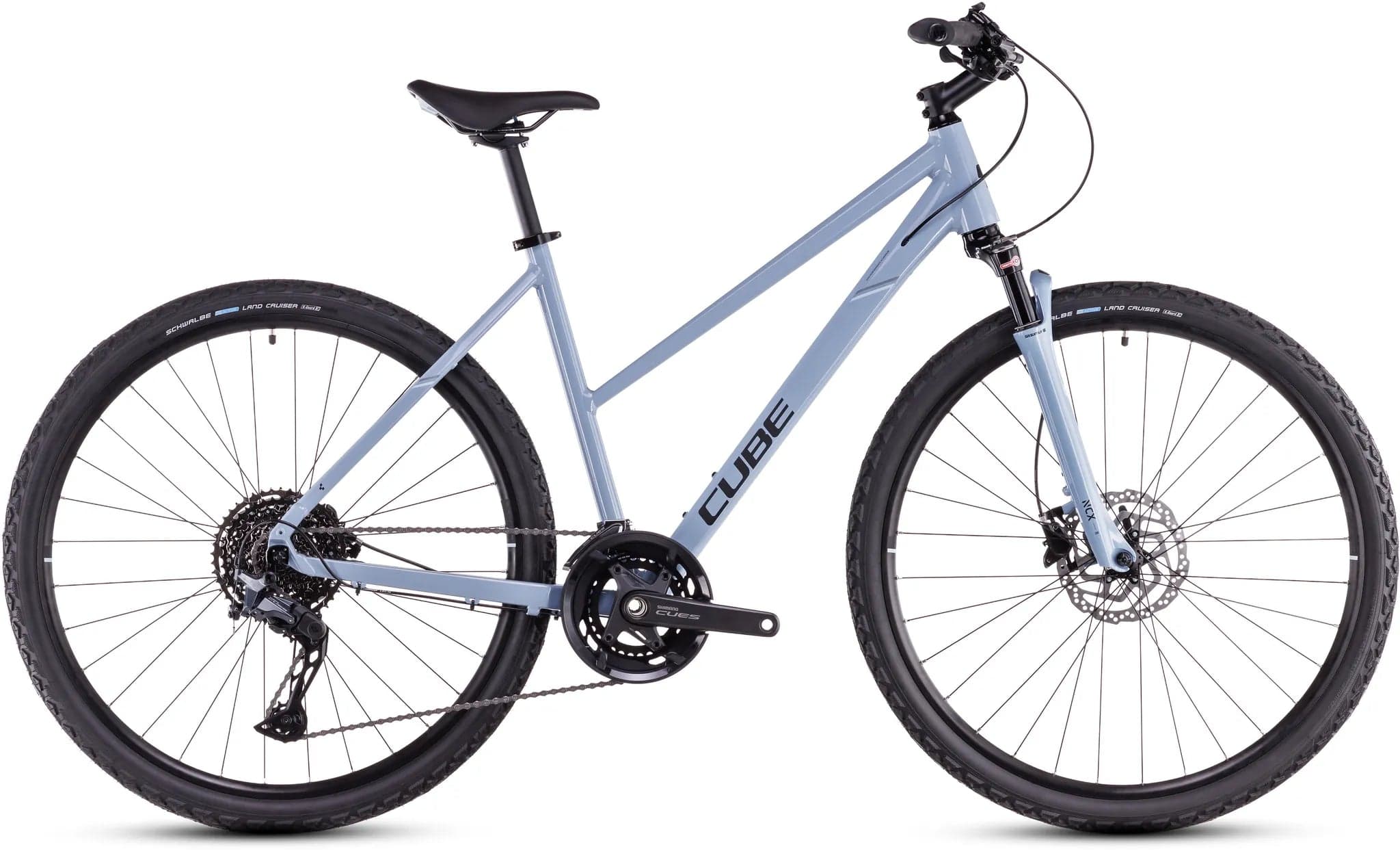 Cube Nature EXC pigeonblue´n´black Trapez