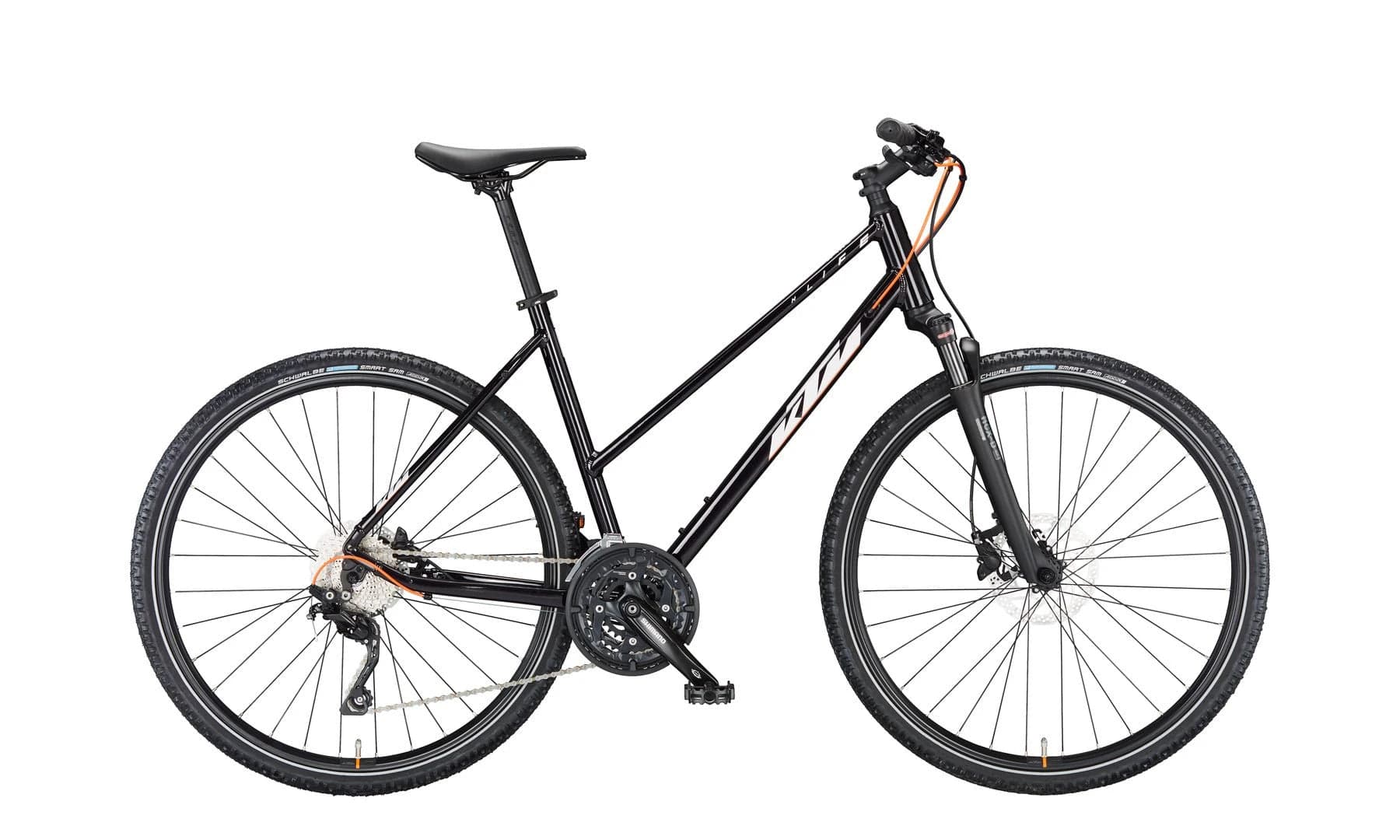 KTM X-LIFE ACTION Trapez Flaming Black (Silver&Orange Matt)