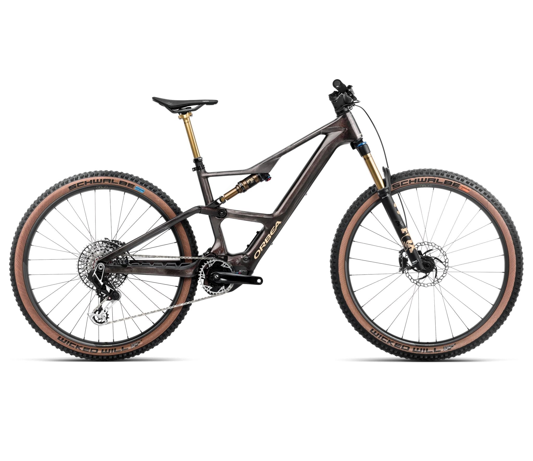 Orbea RISE SL M-LTD 630W Cosmic Carbon View - Golden Sand